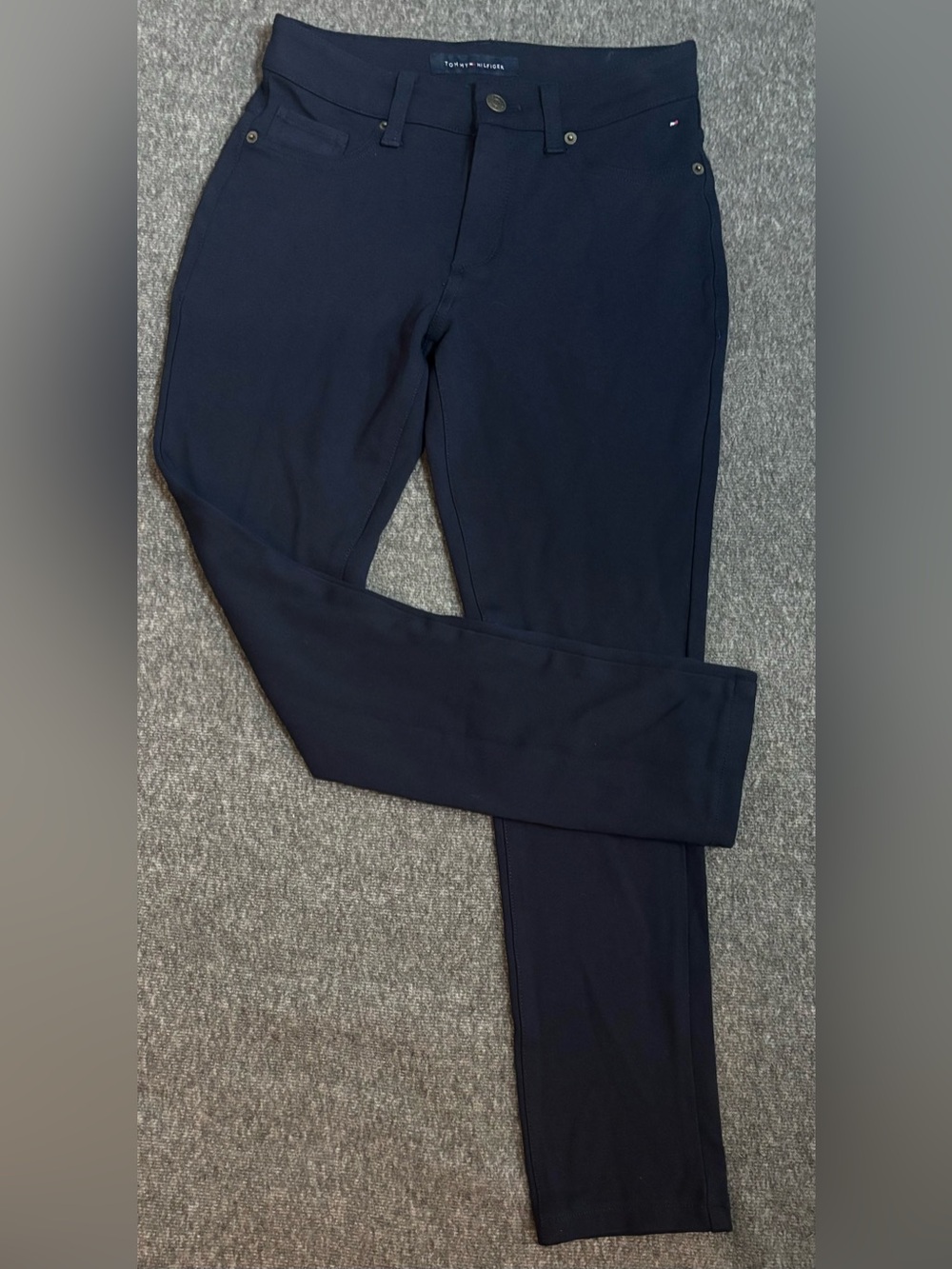 Tommy Hilfiger | Women’s Slim Ponte Stretch Pants | Navy Blue | Size 6